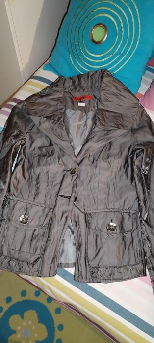 Blazer senhora prateado