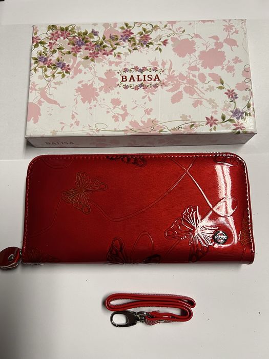 Portfel skorzany nowy