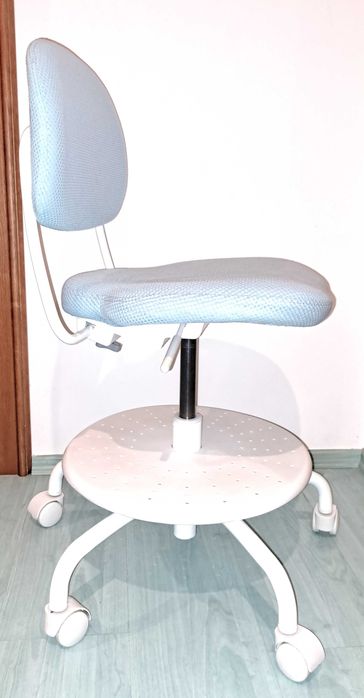 Krzesło dziecięce do biurka IKEA VIMUND jasnoniebieskie WYSYŁKA