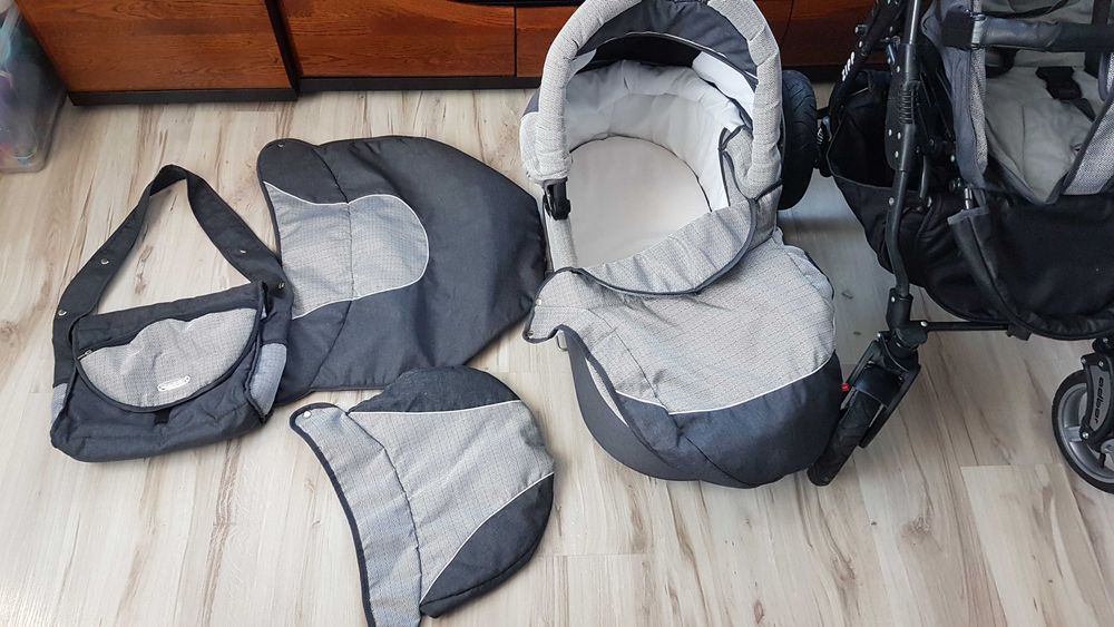 Wózek dziecięcy wielofunkcyjny, składany ADBOR ZIPP 3w1
