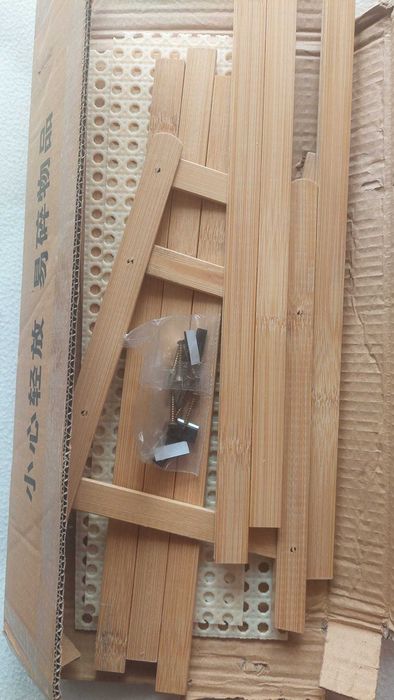 Móvel armazenamento suporte em bambu