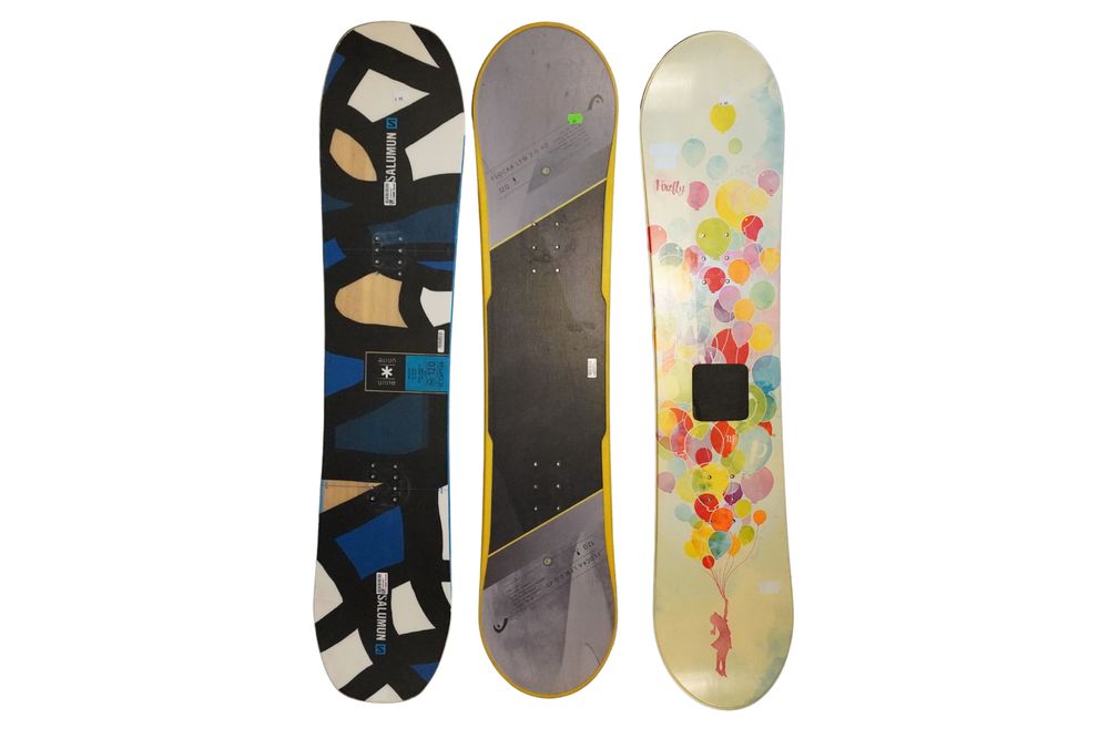 3x Deski snowboardowe różne modele, pakiet snowboardowy