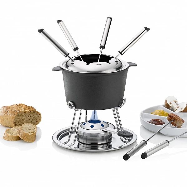 Zestaw do fondue Kela Comore dla 6 os., 11 el., 0,8 l, 20×19,5 cm