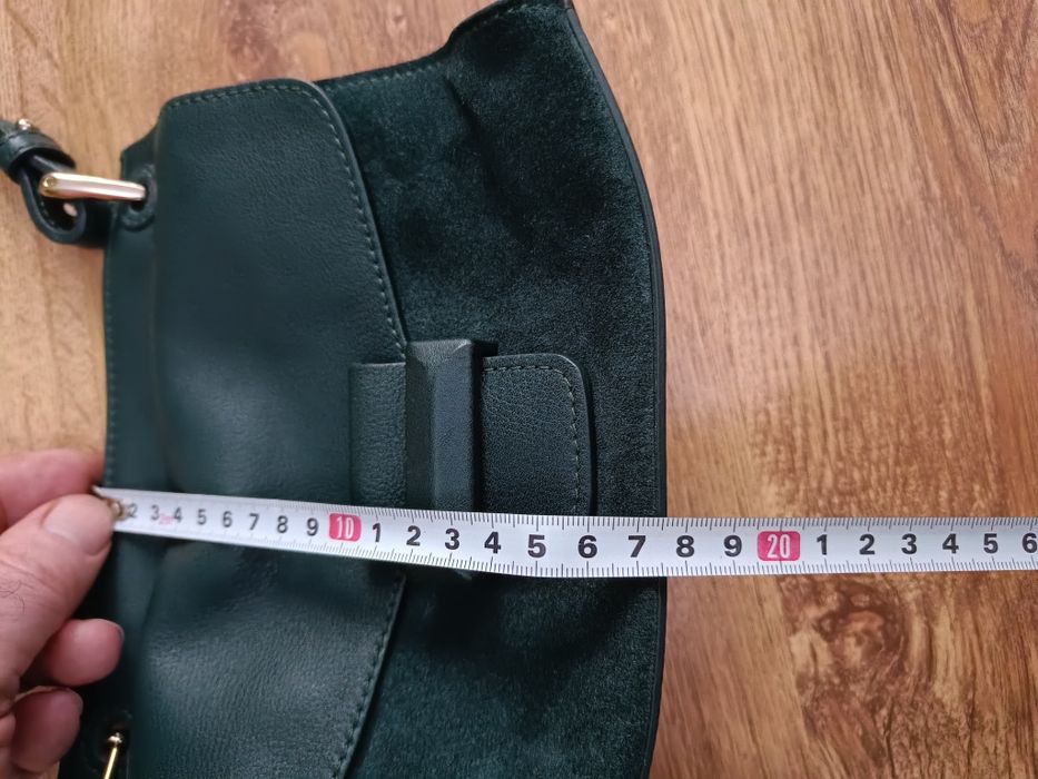 Torebka Massimo Dutti skórzana skóra naturalna licowa torba na ramię