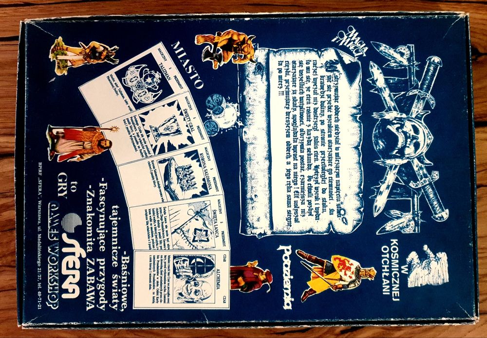 Gra planszowa, oryginał z 1983r. - wyd.II - Magia i Miecz + Miasto