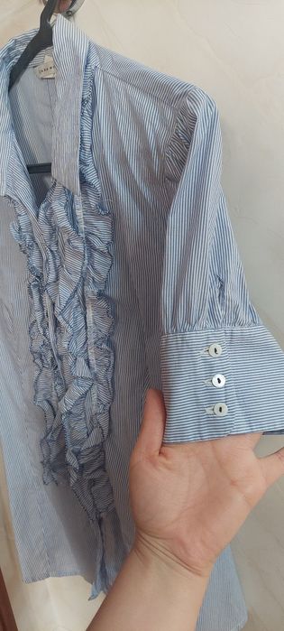 Camisa com folhos - Zara