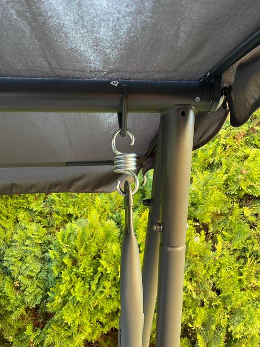 NOWA Huśtawka ogrodowa Daszek Regulowana do 300kg leżak 2w1 dla 4 osób