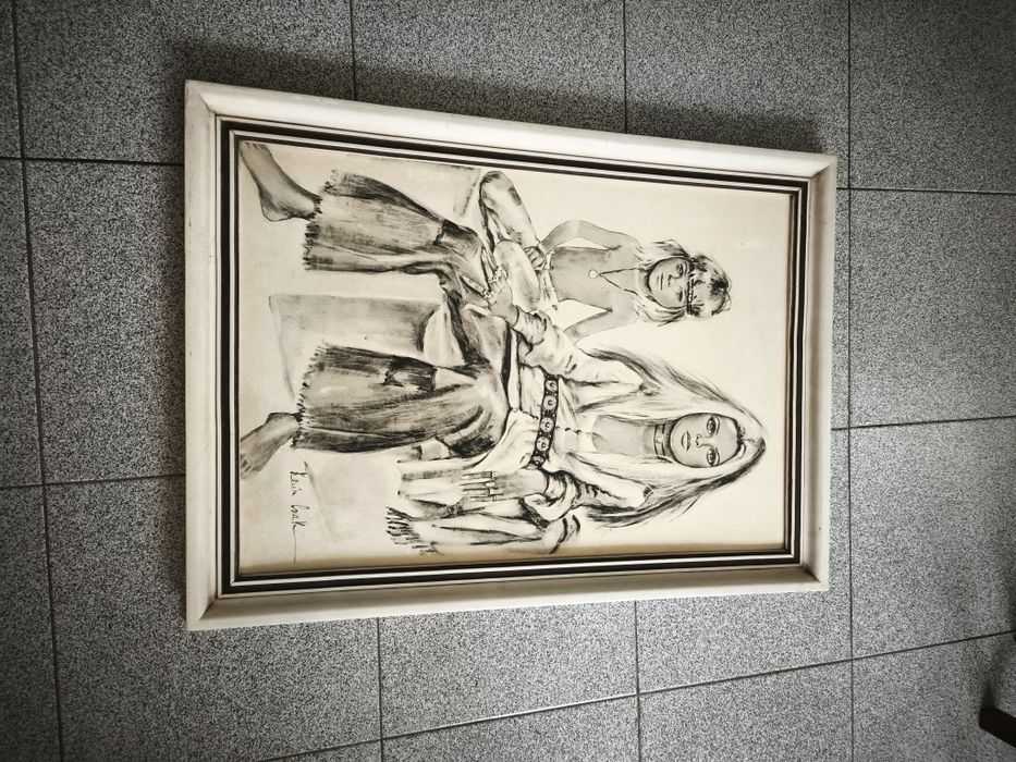 Pintura "Hippy" - Desenho de Karine Coak