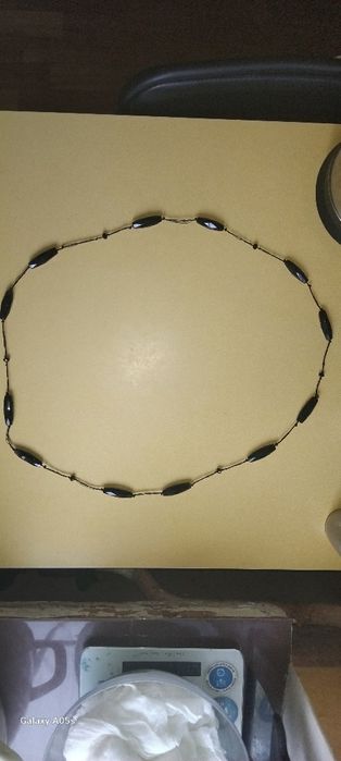 Буси зі штучного шкла,чорні.