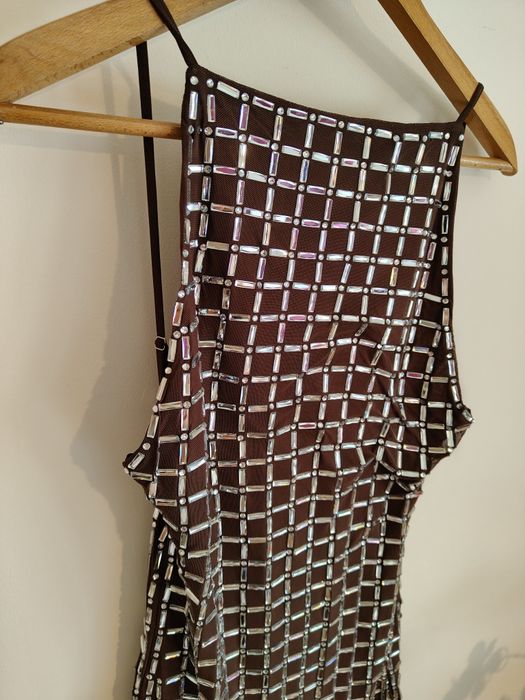 Zara cekinowa sukienka