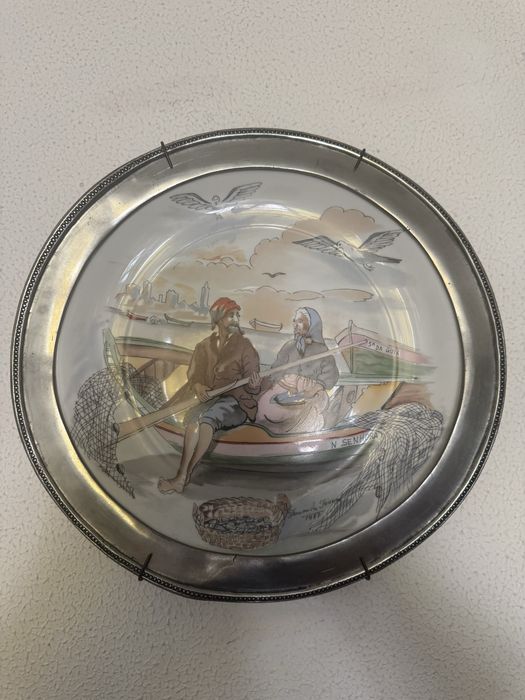 Coleção pratos de parede estanho - Vintage