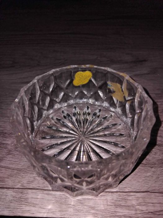 Bomboniere Vintage Wolff 24% Bleikristall com tampa e base