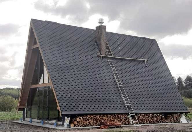 Будівництво A-frame будинку з фундаментом під ключ на вашій ділянці