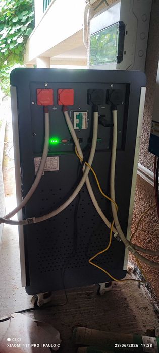 Bateria de lítio (LifePo4) de 30,72kw para sistema solar com wi-fi e bluetooth
