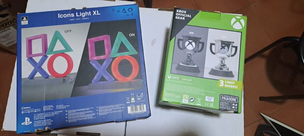 Candeeiro/ luzes playstation e xbox usb