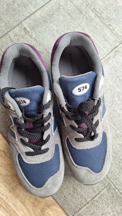 Nowe New Balance 574 NB buty skóra skórzane 40 25cm chłopięce damskie