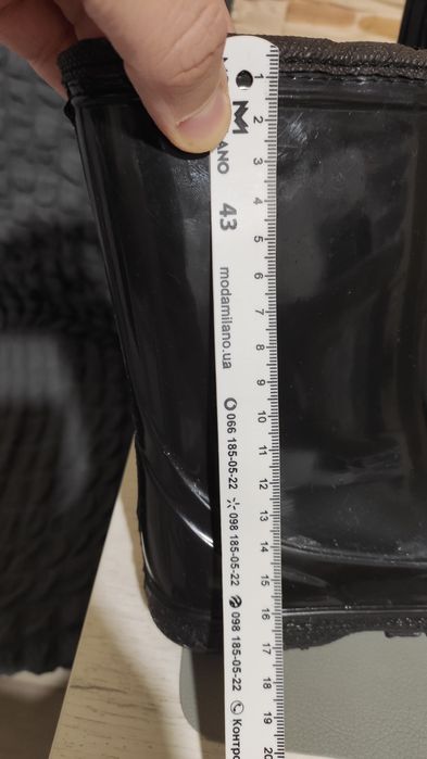 Детские резиновые сапоги 26-27 с утеплителем