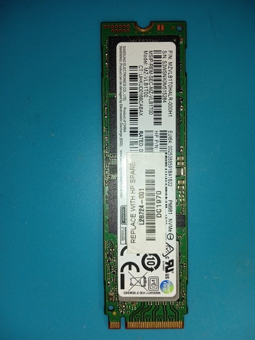 Samsung NVMe SSD 1TB