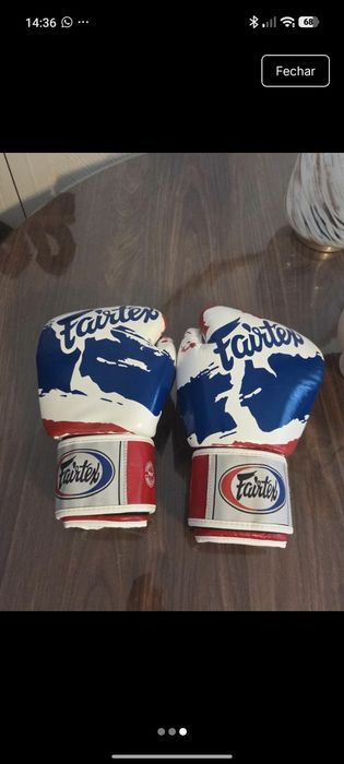 Luvas fairtex 12 onz novas