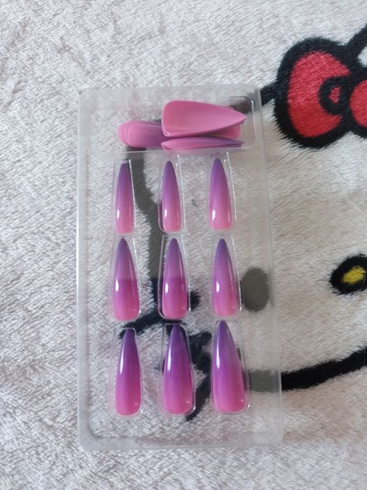 Zestaw paznokci tipsów press on ombre