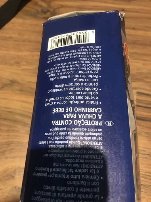 Capa de chuva universal para carrinho de bebé