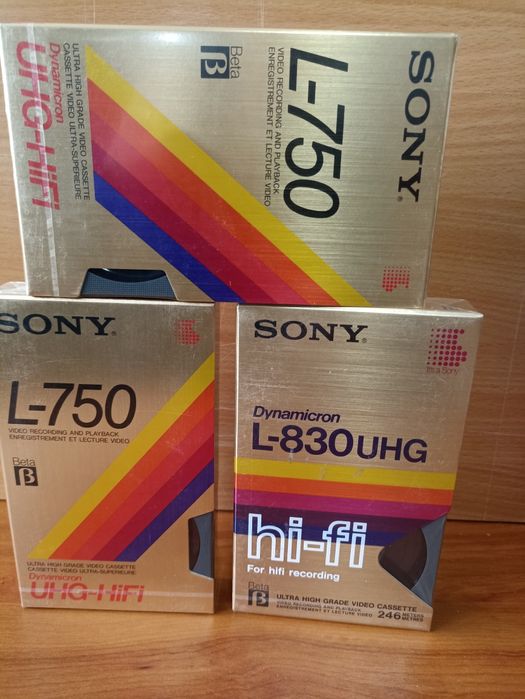 Cassetes Betamax Hi-fi sony