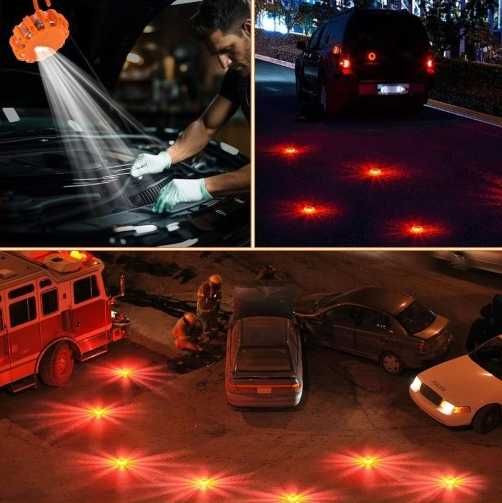 Flary LED drogowe Awaryjne światła ostrzegawcze 2 PAK latarka