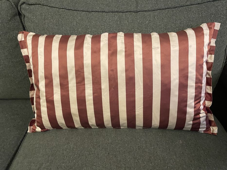 2 Almofadas linho e seda bordeaux