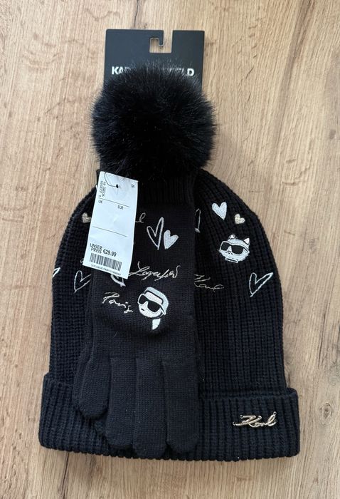 Комплект шапка рукавиці KARL LAGERFELD