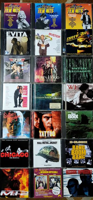 САУНДТРЕКИ -2 • CD диски  • Компакт Диски  • САУНДТРЕКИ К популярным мировым кино хитам • Объявление-2  •