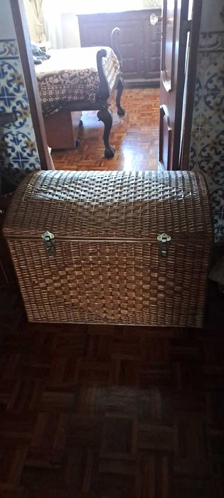 Baú em vime 80x54x54
