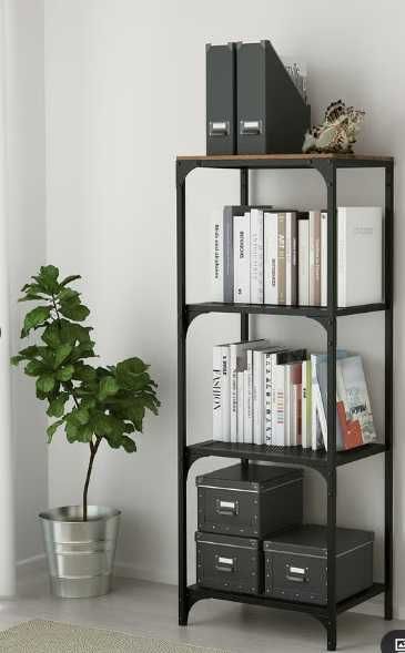 FJÄLLBO Estante, preto, 51x136 cm