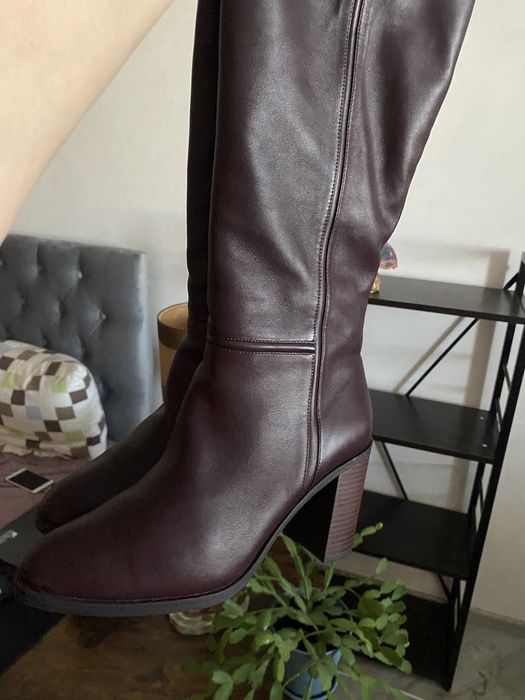 Сапоги натуральна шкіра. Італія.. Розмір 40