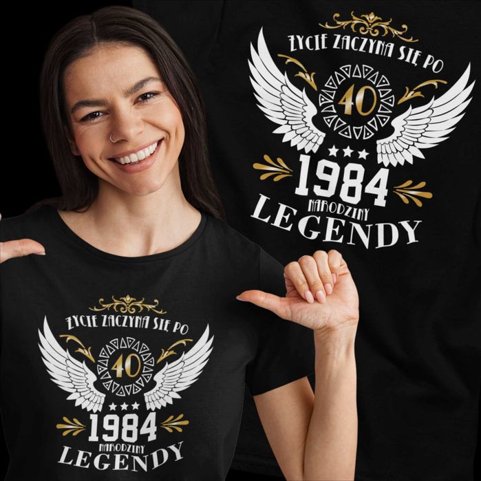 Koszulka damska na 40 urodziny | różne wzory i kolory | 24H | XS - 3XL