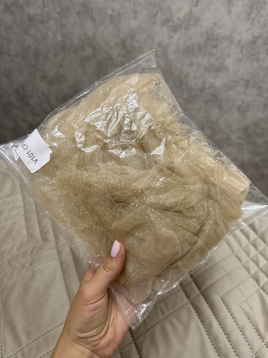 Фата весільна шампань