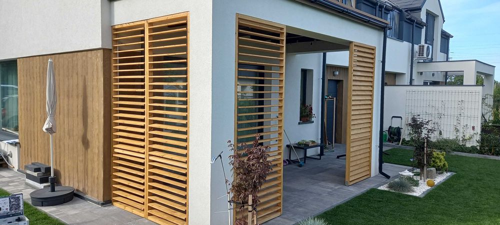żaluzje ogrodowe zabudowa tarasu