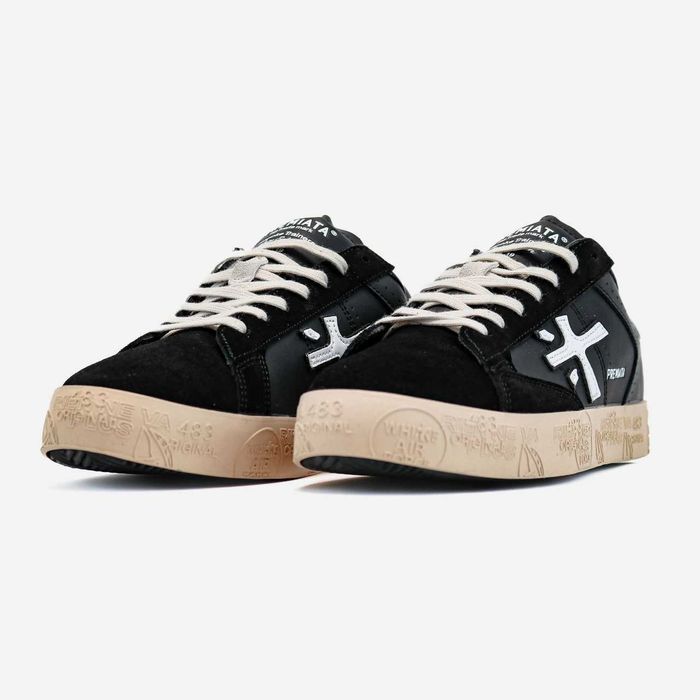 Унисекс кожаные кроссовки Premiata Steven шкіряні кросівки премиата