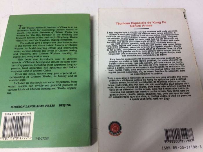 Livros Kung Fu contra armas