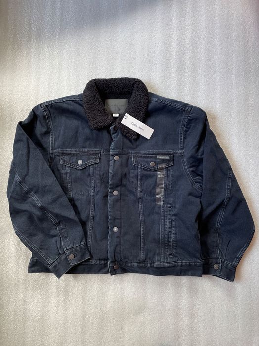 Куртка calvin klein шерпа (ck 90s Sherpa Denim Jacket)c америки m,l,xl