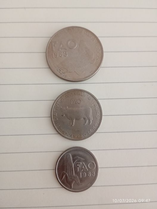 Moedas antigas coleção