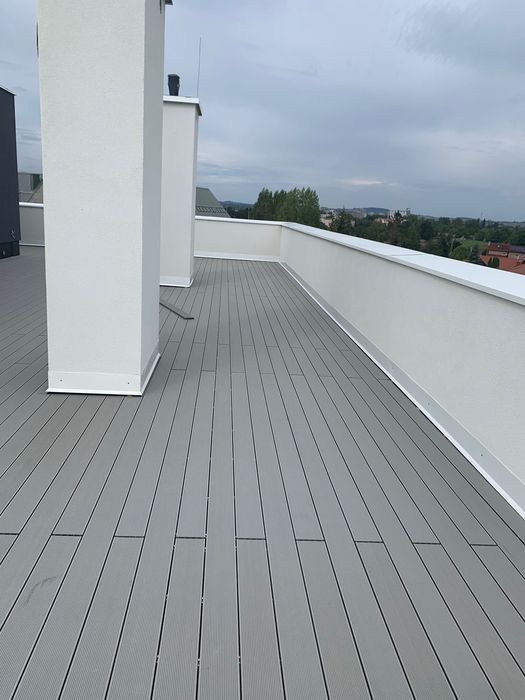DESKA KOMPOZYTOWA PVC  Ryflowana, Str. Drewna, klasa PREMIUM Cena  m2