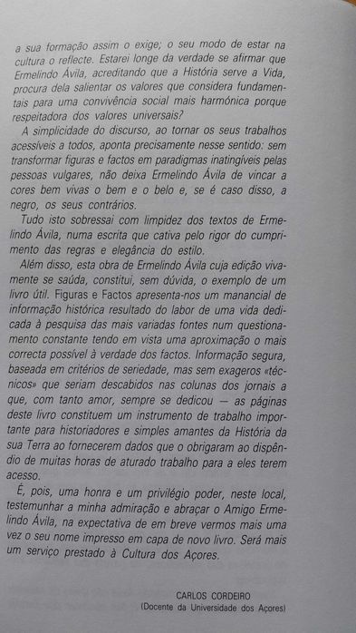 Figuras e Factos Notas Históricas - Ermelindo Avila