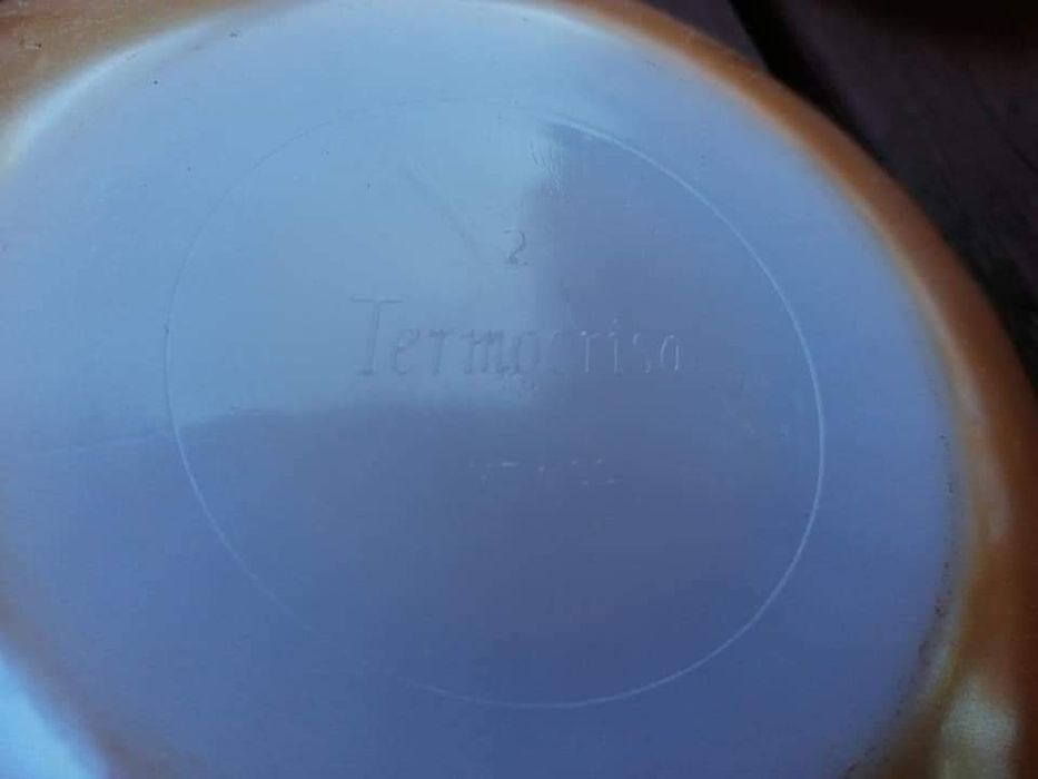 Porcelana filiżanki mleczna pomarańcz termoorisa
