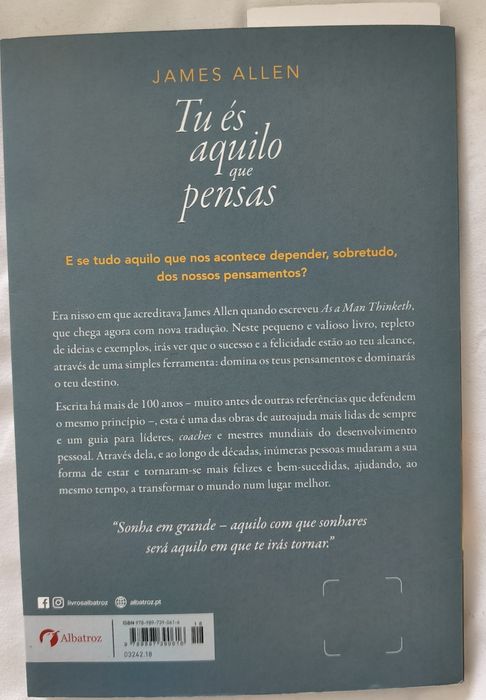 Tu és aquilo que pensas