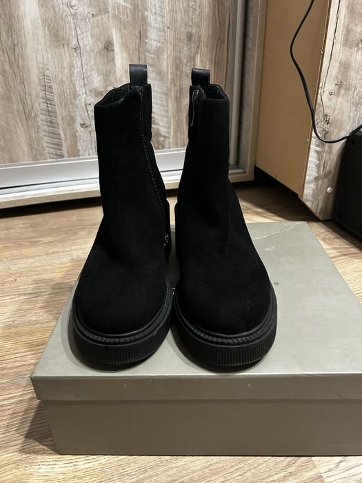 Зимові ботінки натуральний замш