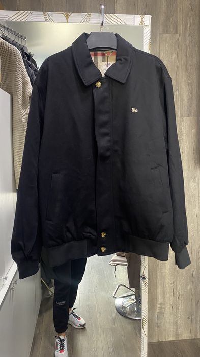 Бомбер пальто куртка мужское чоловіче Burberry шерсть L, 50, 54 3XL