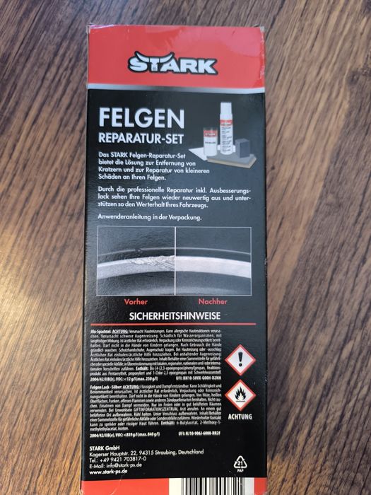 Zestaw naprawczy do alufelg