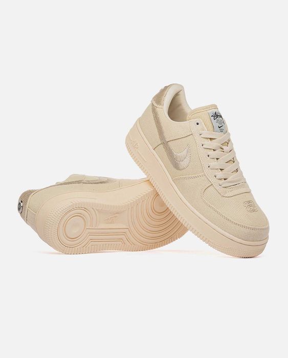 Мужские кроссовки Nike Air Force 1 Low Stussy Fossil. Размеры 40-45