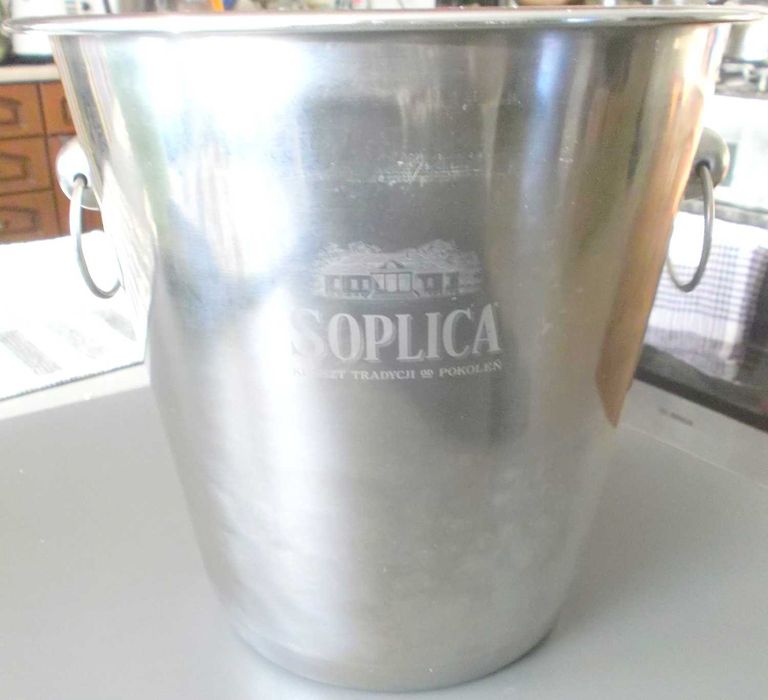 SOPLICA Wiaderko Pojemnik do szampana wina lodu Cooler KINGHOF KH-1242