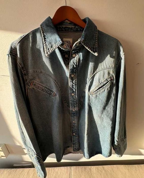 Zara koszula katana jeansowa M